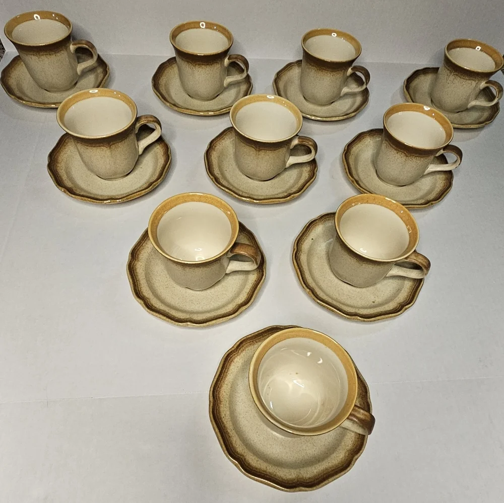 [#3] (1) Cup and (1) Saucer - Vintage 1981 Whole Wheatby MIKASA [E8000] 3 of 10